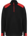 Heren Fleece Sweater Roly Maverick SU8413 zwart-rood